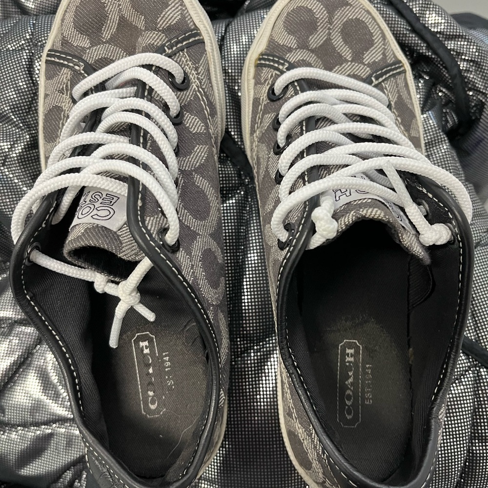 Coach Signature Canvas Sneakers — Women’s Size 5 — EUC